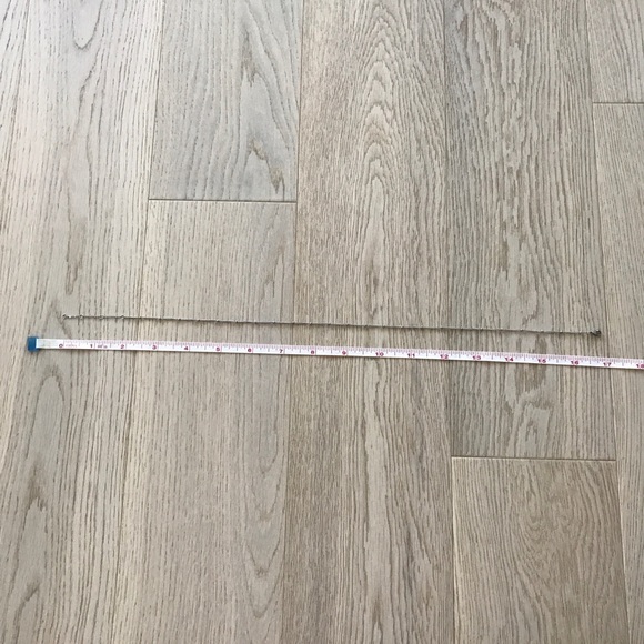 Dainty Silver Toned Satellite Chain Necklace - 17” - Picture 4 of 5